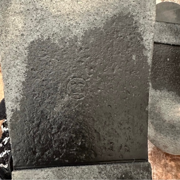 Chanel Dad Sandals Black and White Tweed Size 40 - Picture 4 of 6